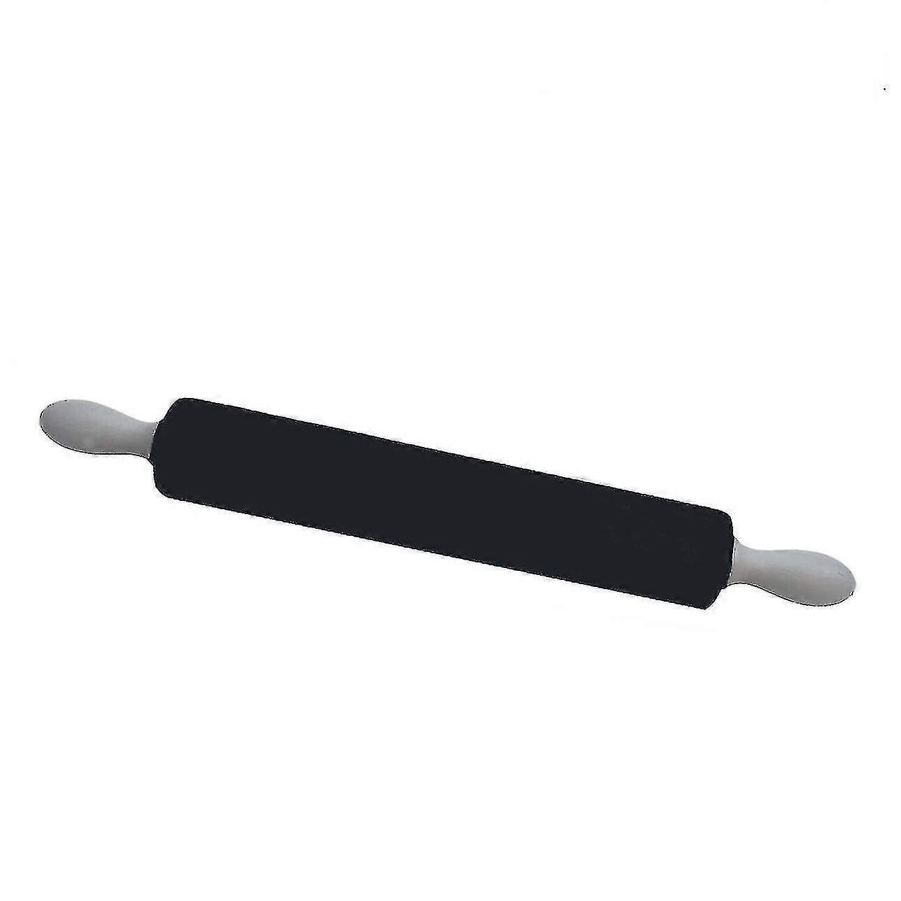 Home Kitchen Baking Embossed Rolling Pin(black)
