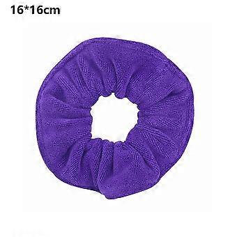 2 Pieces Large Towel Microfiber Drying Soft Scrunchies Thick Scrunchies Fuzzy Scrunchy Ponytail Holder for Hair Light Bobbles Ropes Wet and Dry Hair A