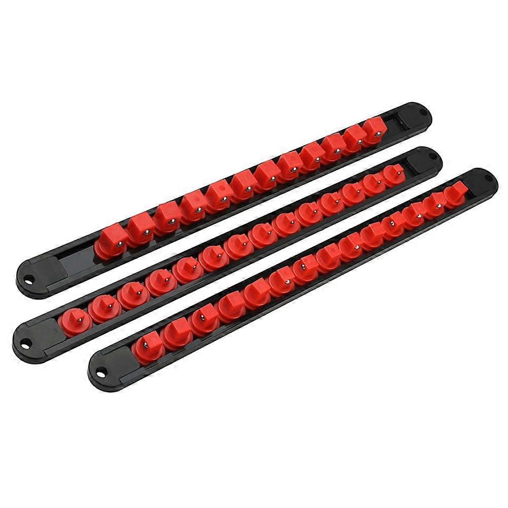 360° Rotating Plastic Socket Organizer 1/4" 3/8" 1/2" Premium Socket Clip Track Bracket Socket Organizing Tool