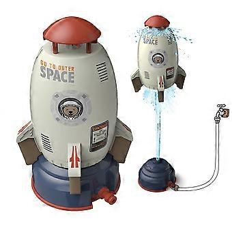Sprinkler Rocket Launcher Outdoor Water Toys for Kids, Rocket Design Water Powered Liftoff 9-16ft & Spin, Summer Garden Lawn Toys & Birthday Gift for 