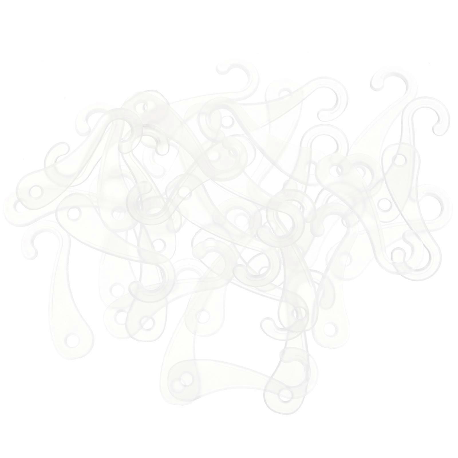 White Plastic Sock Display Hook for Hanging Socks 500Pcs Set