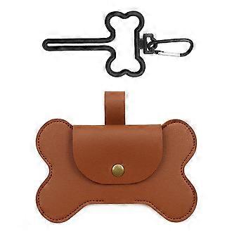 Leather Dog Poop Bag Dispenser, Durable & Stylish Dog Waste Bag Holder