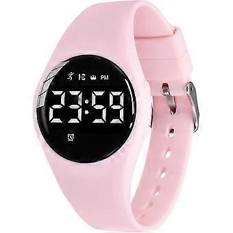 Children's Watch, Teenager Boy's Sport Digital Fitness Tracker Watch, with Alarm/Chronograph/Waterproof for Boy's Girl's Gift 5-15 Years Light Pink