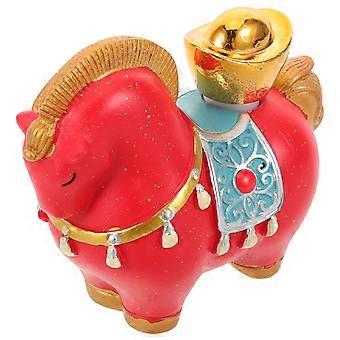 Resin Horse Statue - Mini Resin Year Of The Horse Figurine 2026 Decoration - Chinese Zodiac Animal Sculpture For Office Desk Lunar New Year Table Coll