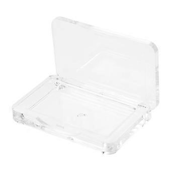 Transparante make-up organizer voor het zelf opbergen van blush, met een helder ontwerp en duurzaam plastic.