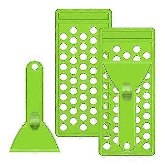 Lip Balm Filling Tray and Spatula Set, 2Pcs Portable Lip Tube Holder for DIY Lip Balm Tubes and Containers