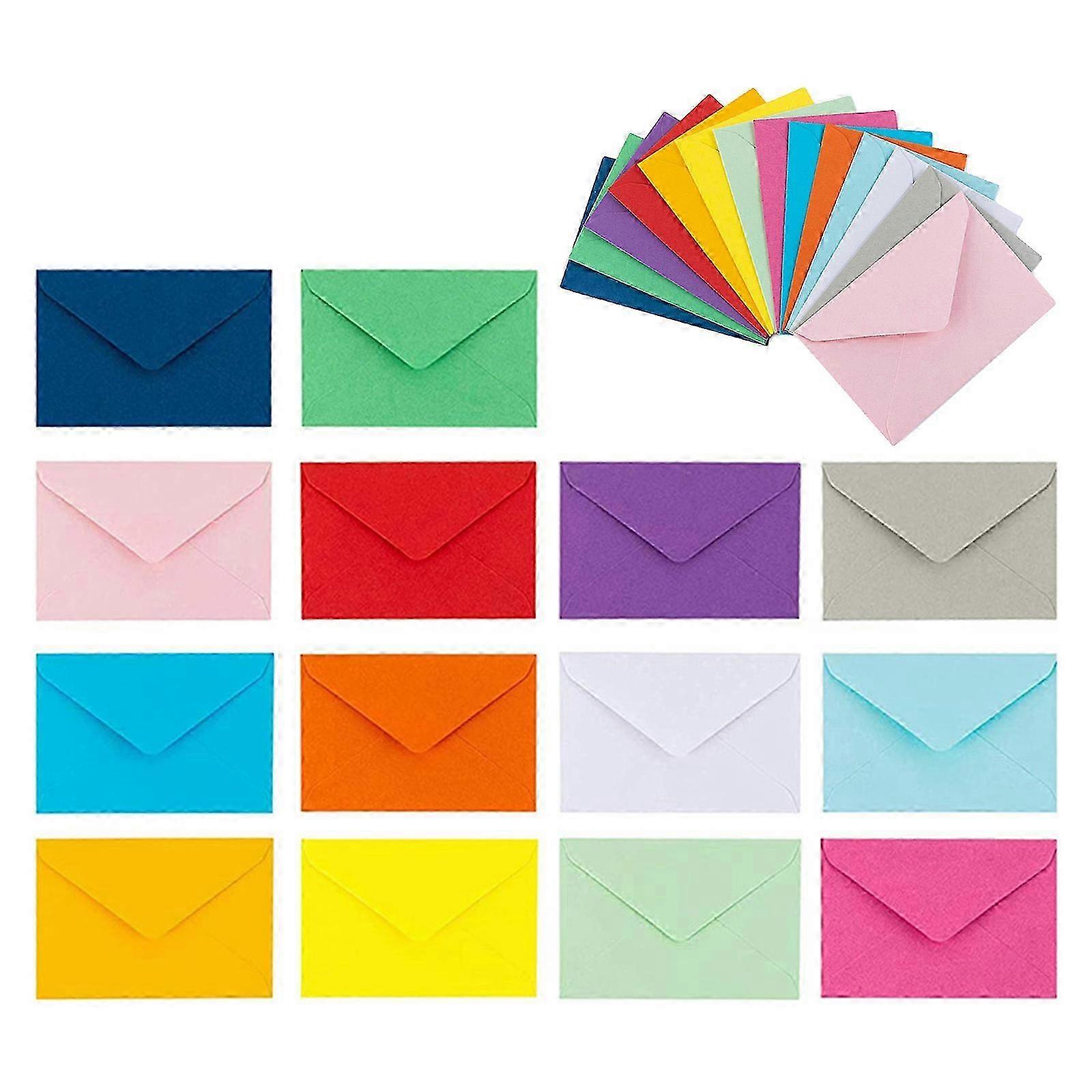 Colorful Small Envelope Solid Color Envelopes for Storage Use 50Pcs