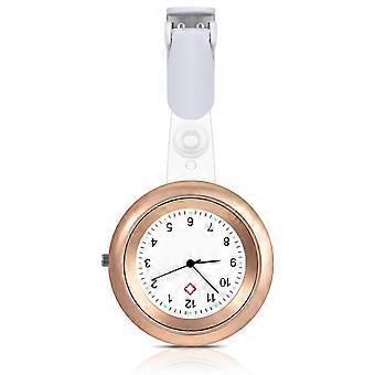 Acessórios de enfermagem enfermeiros relógio com capa de silicone fácil ler clipe relógio relógio de bolso dial
