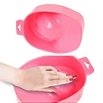 1pcs Nail Soak Bowl Reusable Easy Clean Design for Manicure and Pedicure Salon Tool  Color Random
