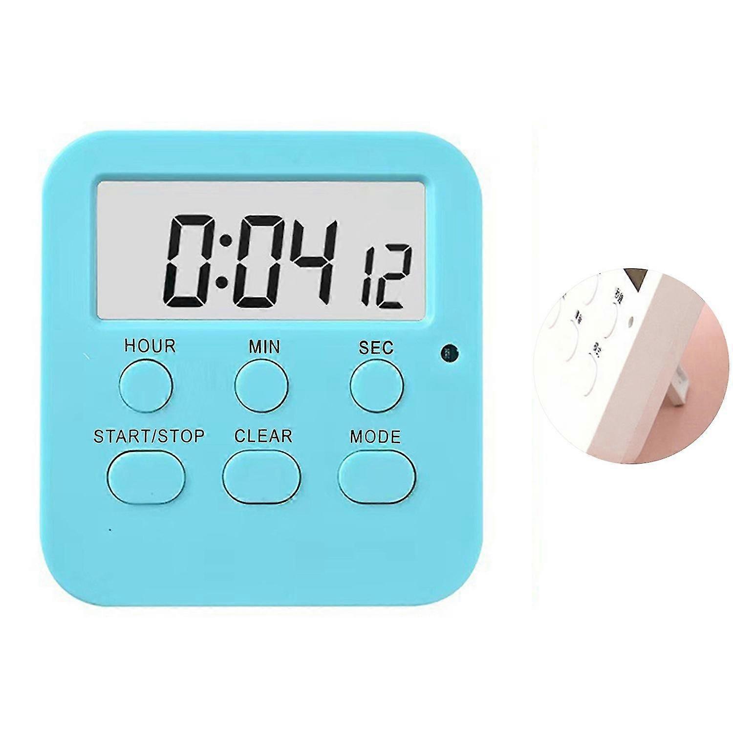 Countdown Timer Large Screen Display Magnets Adjustable Silence Simple Operation Switchable