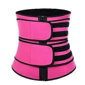 Women's Slimming Belt Adjustable Neoprene Waist Trimmer Pink 5XL-Good
