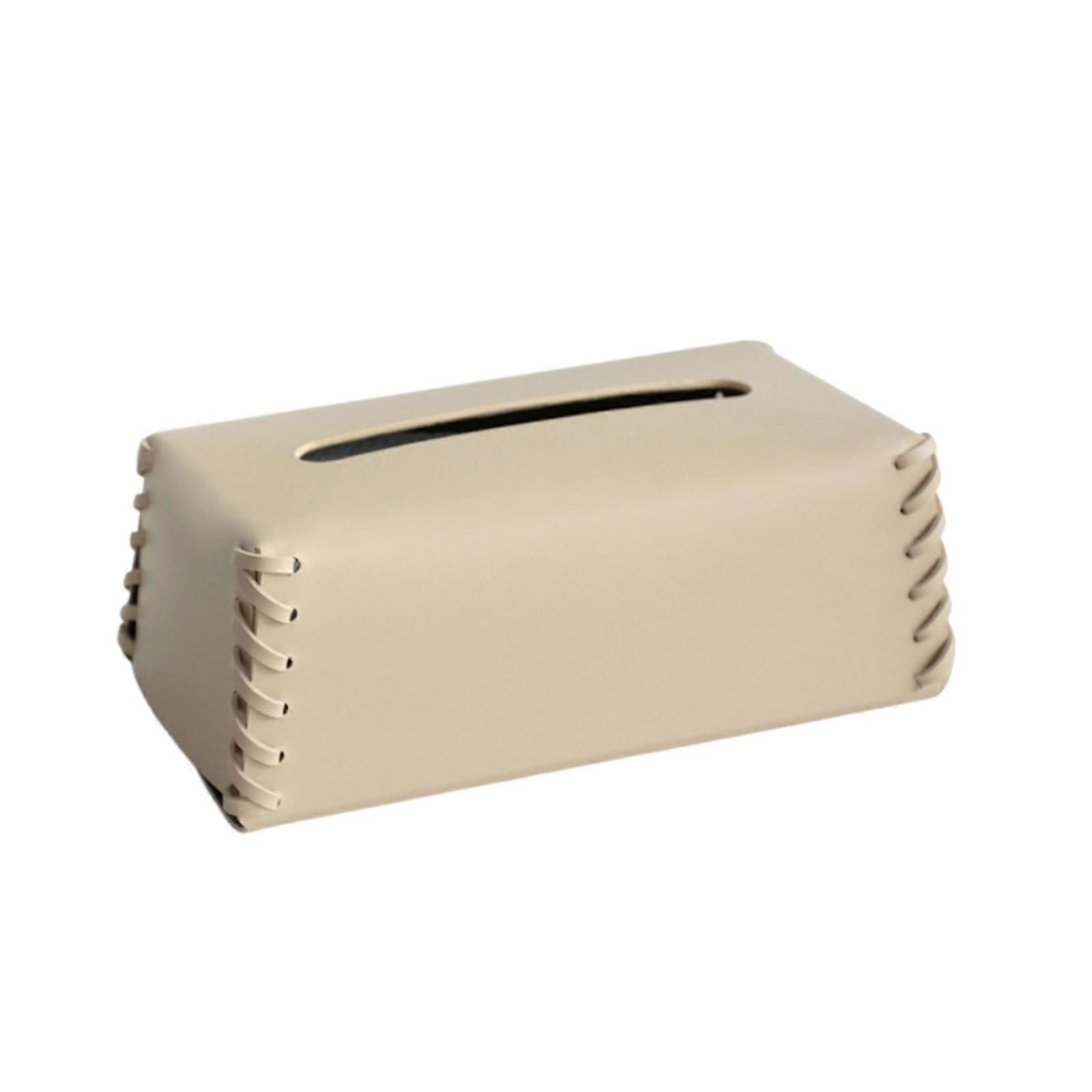 Leather Tissue Box Cover Structured Tissue Box Cover Rectangular Dispenser for
