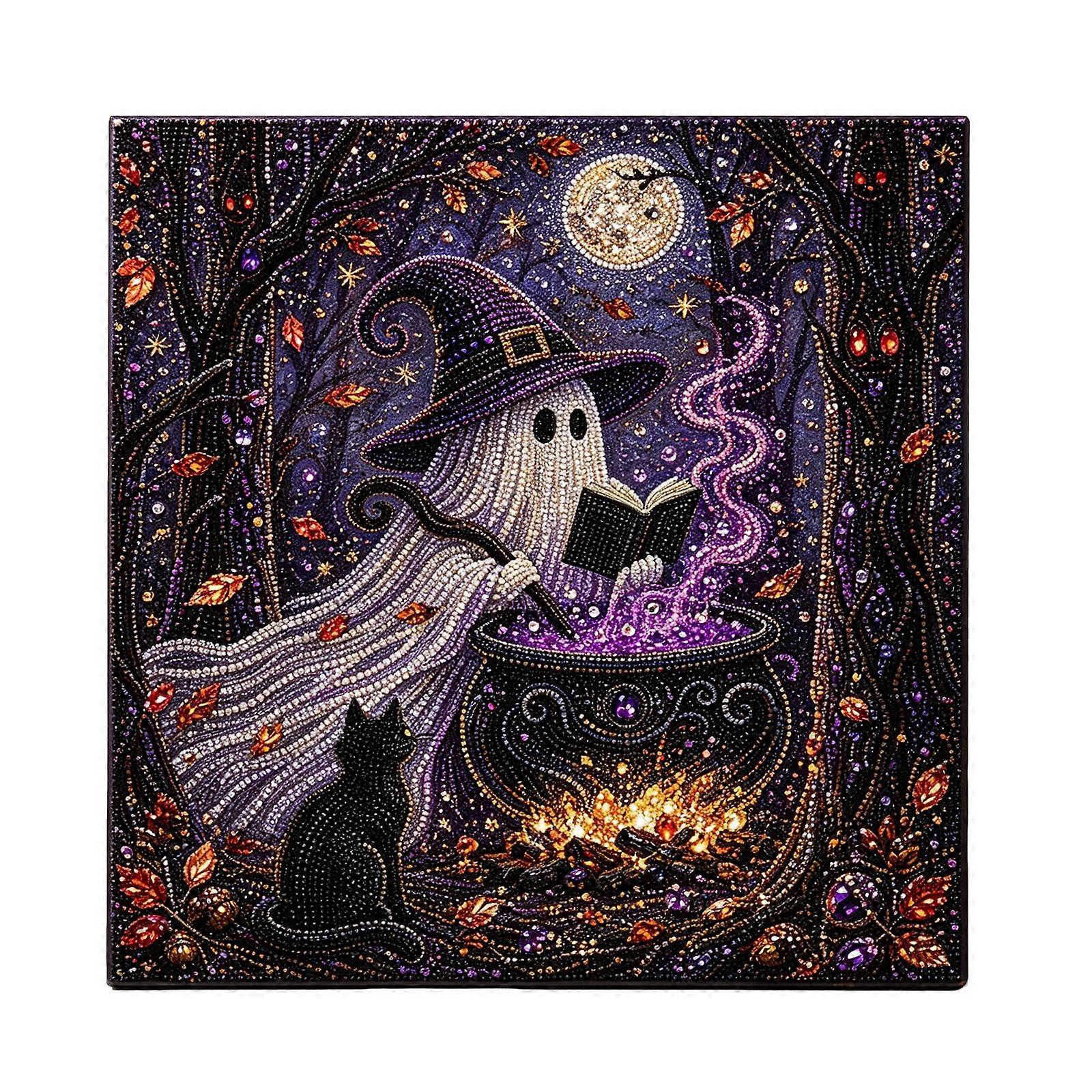 Halloween Diamond Art Kit  Magic Ghost Scene