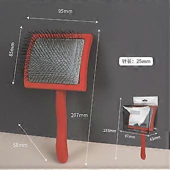 Cepillo Chris Christensen Big G Slicker para mascotas: herramienta de aseo profesional con cerdas de acero inoxidable, desenreda enredos y elimina el pelo suelto sin dolor
