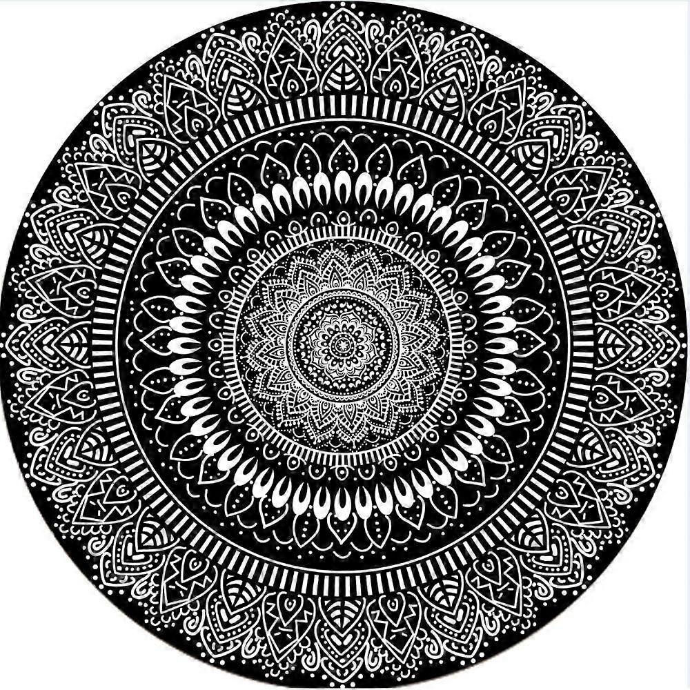 Stunning Bohemian 3D Round Carpet