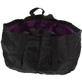Camping Folding Water Basin for Travel Outdoor 12L Portable Bucket Purple
