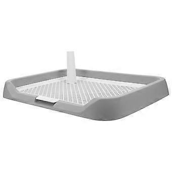 Dog Toilet Multifunctional Potty Tray for Puppy Training Grey ABS