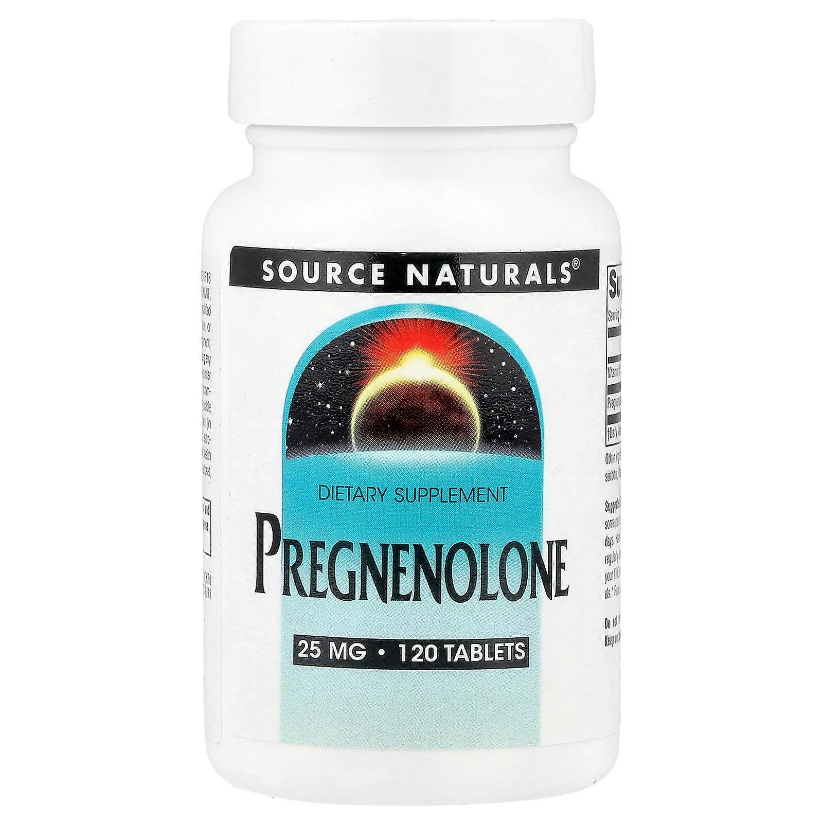 2 x Source Naturals, Pregnenolone, 120 Tablets