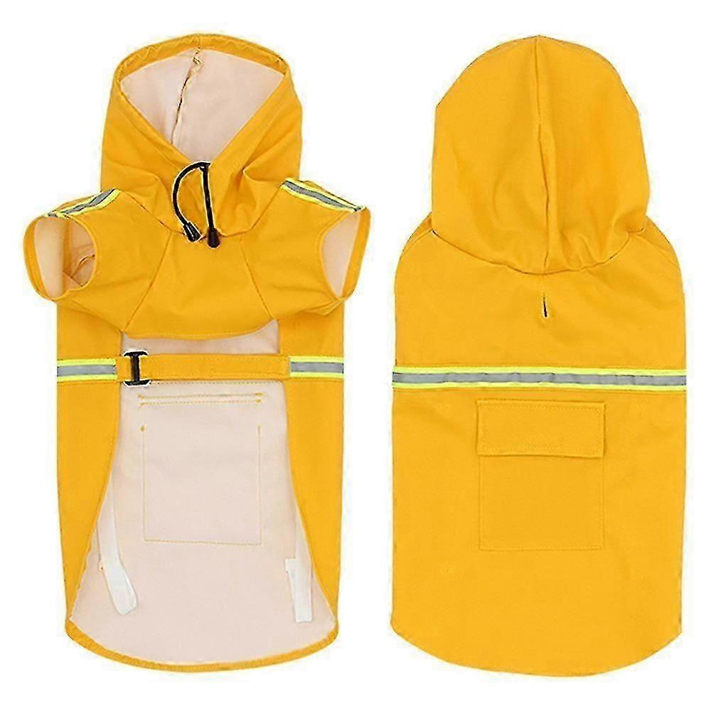 Adjustable Hooded Waterproof Dog Raincoat