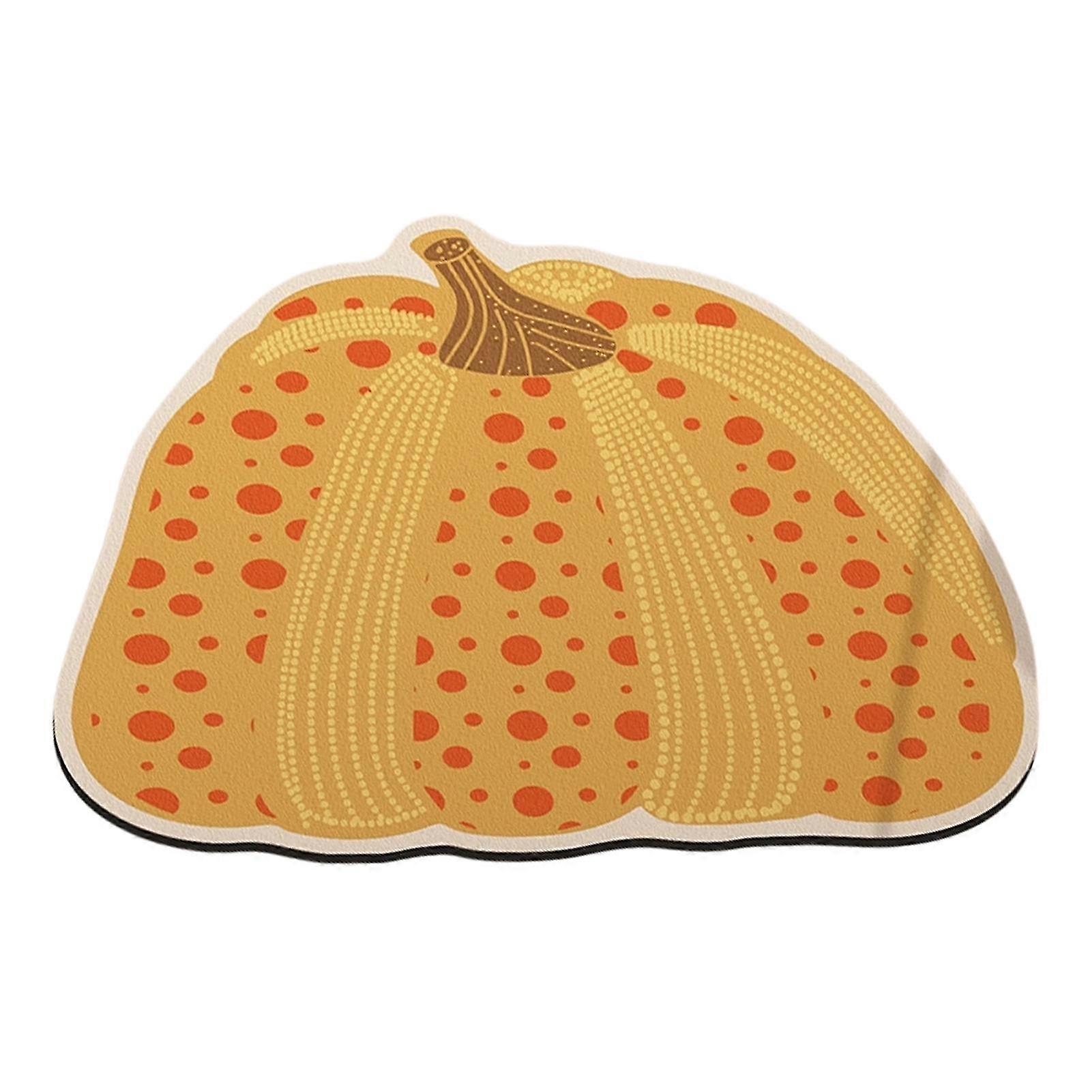 Non Slip Diatom Pumpkin Bath Rug