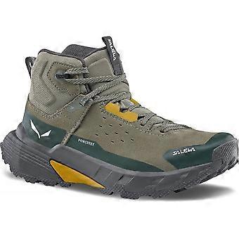 Męskie buty Salewa Pedroc 2 Leather Mid PTX / Wyblakły zielony/Ciemna oliwka / 10