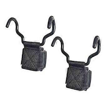 1/2 Stück verbreiterte Stahlhaken-Griffbänder für Gewichtheben, Krafttraining, Fitnesshandschuhe, Handgelenkstütze, Hebegurt, Klimmzughaken