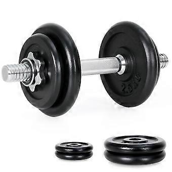 Halterset Verstelbare Halterset - 10/15/30 kg Gewicht - Metaal Zwart - Krachttraining Thuis