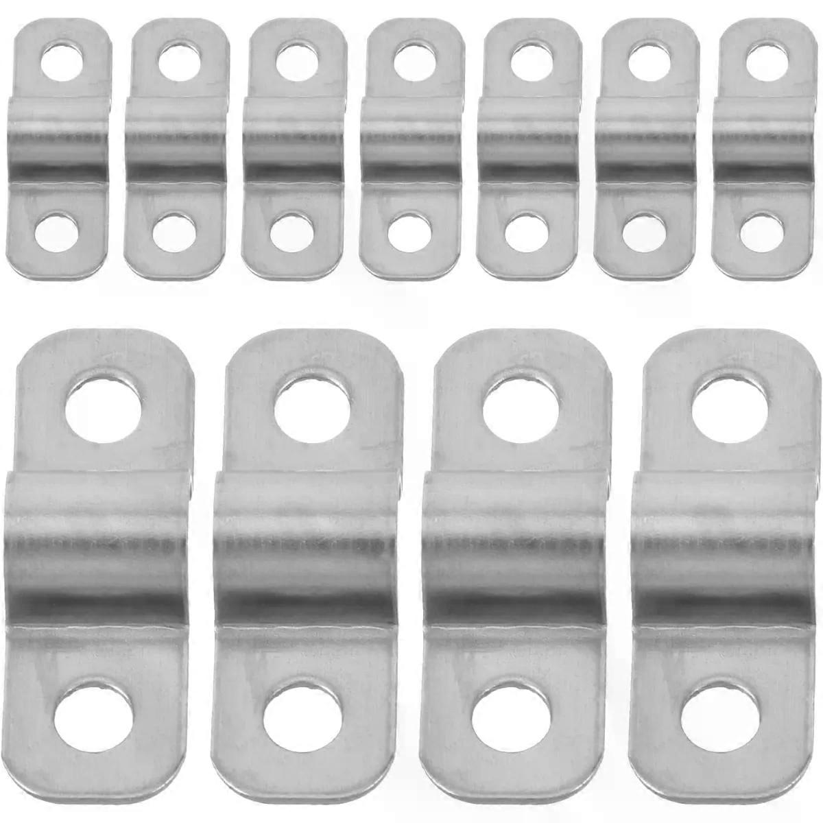 100pcs Stainless Steel U Bracket Pipe Clamp for Wall Mounting
