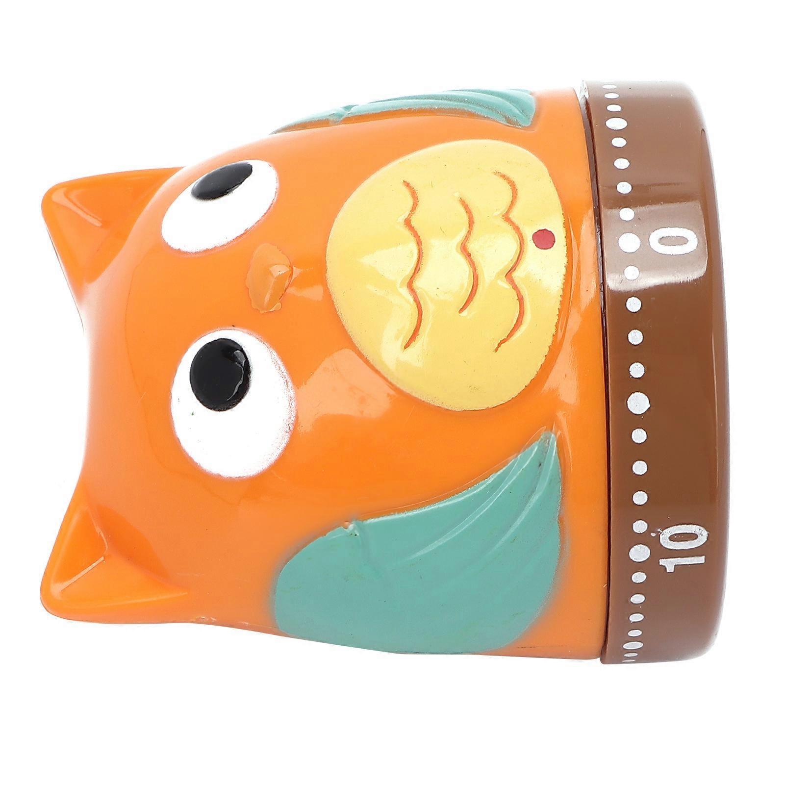 Cartoon Cute 60 Minutes Wind Up Timer Mechanical Rotating Count Down Timer for Learning