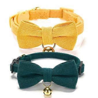 Corduroy Soft Breakaway Cat Collars with Bell