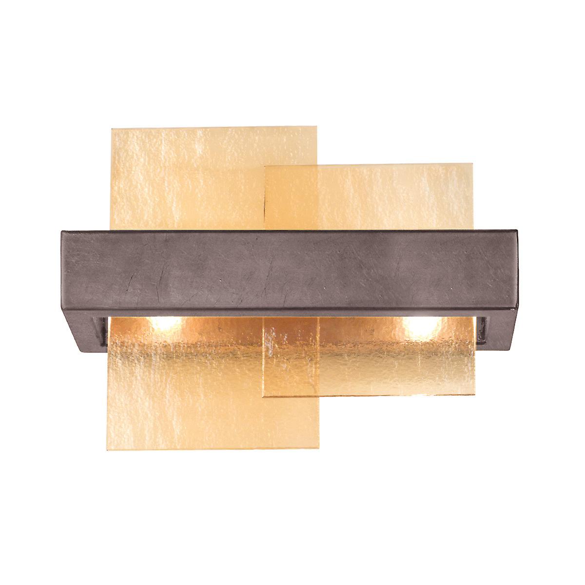 Rettangolo Wall Lamp 2 Light Brunito Brushed