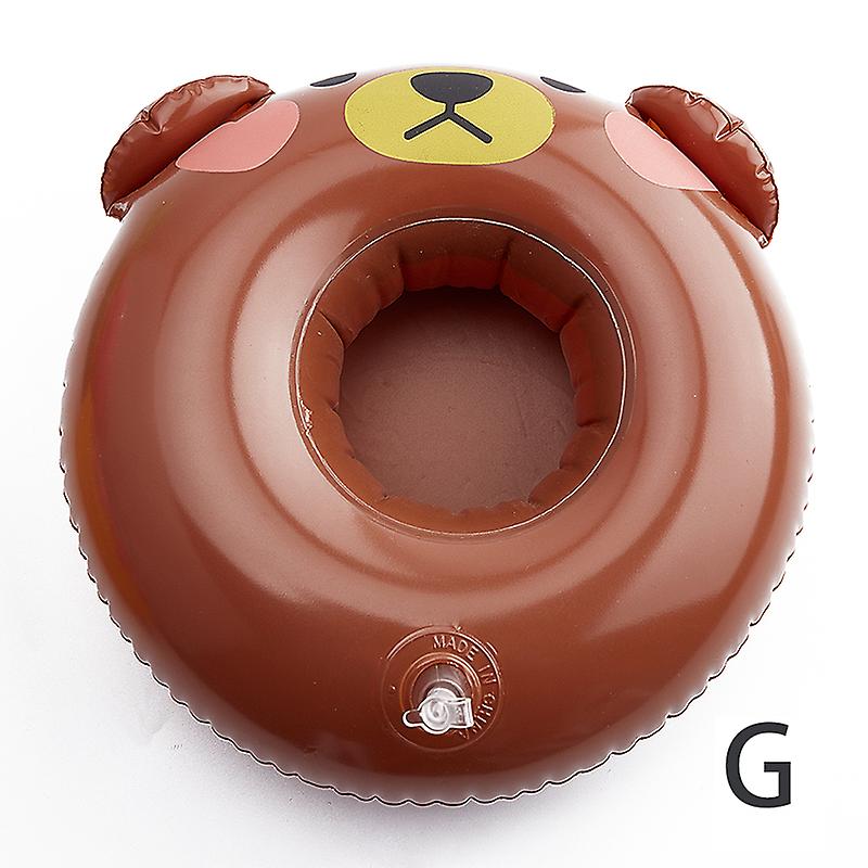 Unbrand Mini Floating Cup Inflatable Drinks Cup Holder Pool Floats Bar Coasters G 1pc