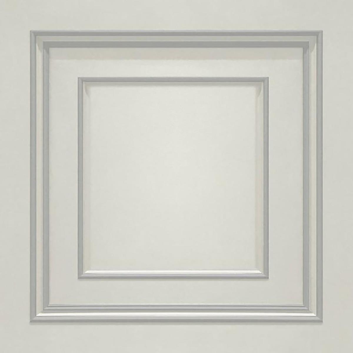 Amara Träpanel Off-white Silver Tapeter