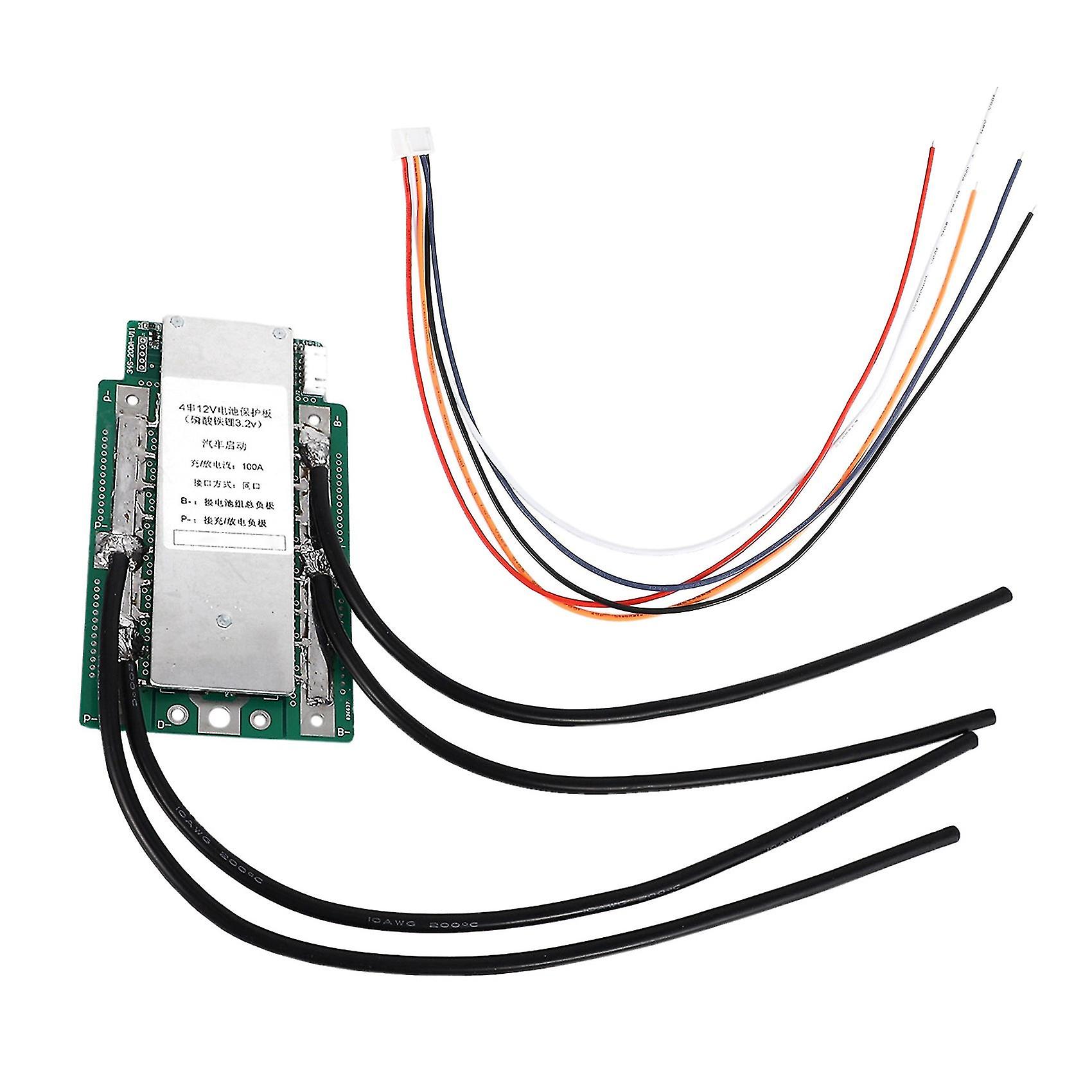 4s 12v 100a Lifepo4 Lithium batteribeskyttelseskort til bilstartmodul Høj strøm Bms PCB Prot
