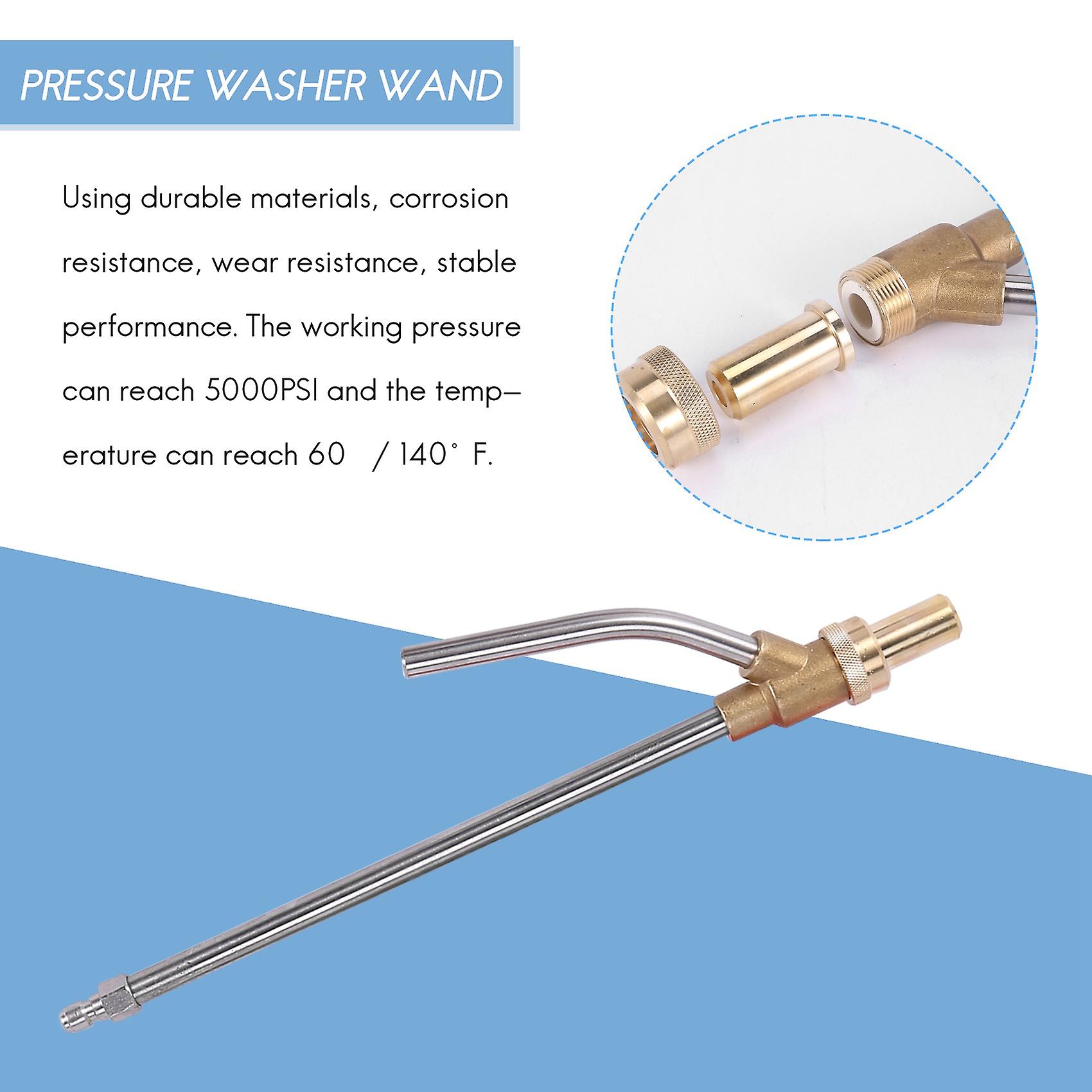 Wet Abrasive Sandblaster Attachment Kit For Pressure Washers - Up To 5000 PSI, Red Chrome Finish