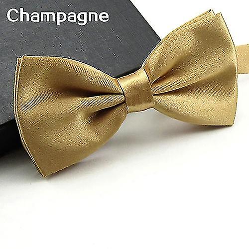 Men Classic Solid Color Bowtie Necktie Tuxedo Wedding Party Adjustable Bow Tie