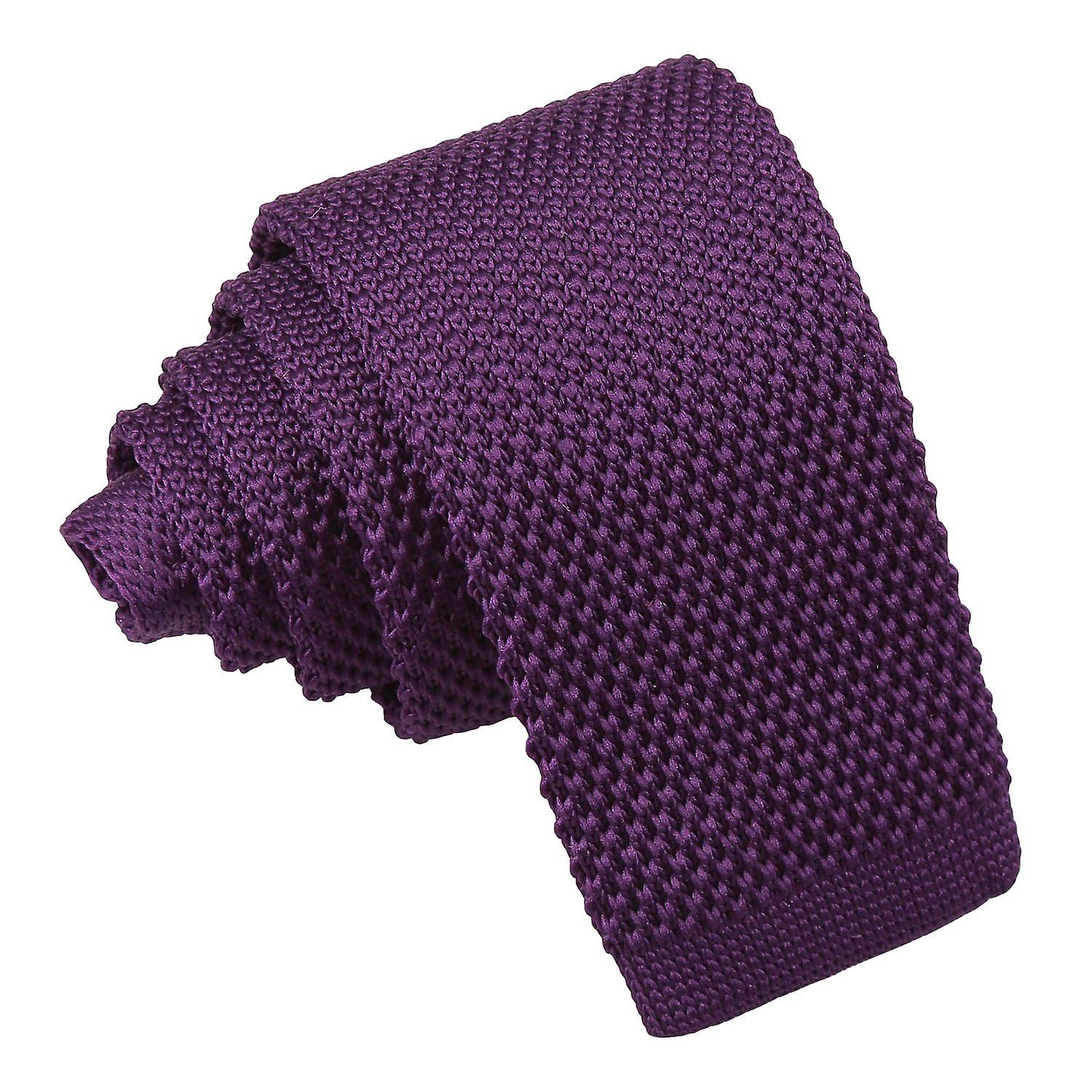 Cadbury violet tricoté cravate pour les garçons