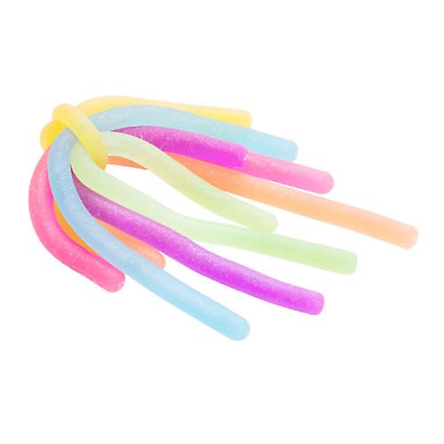GLITTER Pullie Pal Stretch Noodles Sparkly Colorful Fun Stress Toy for All Ages