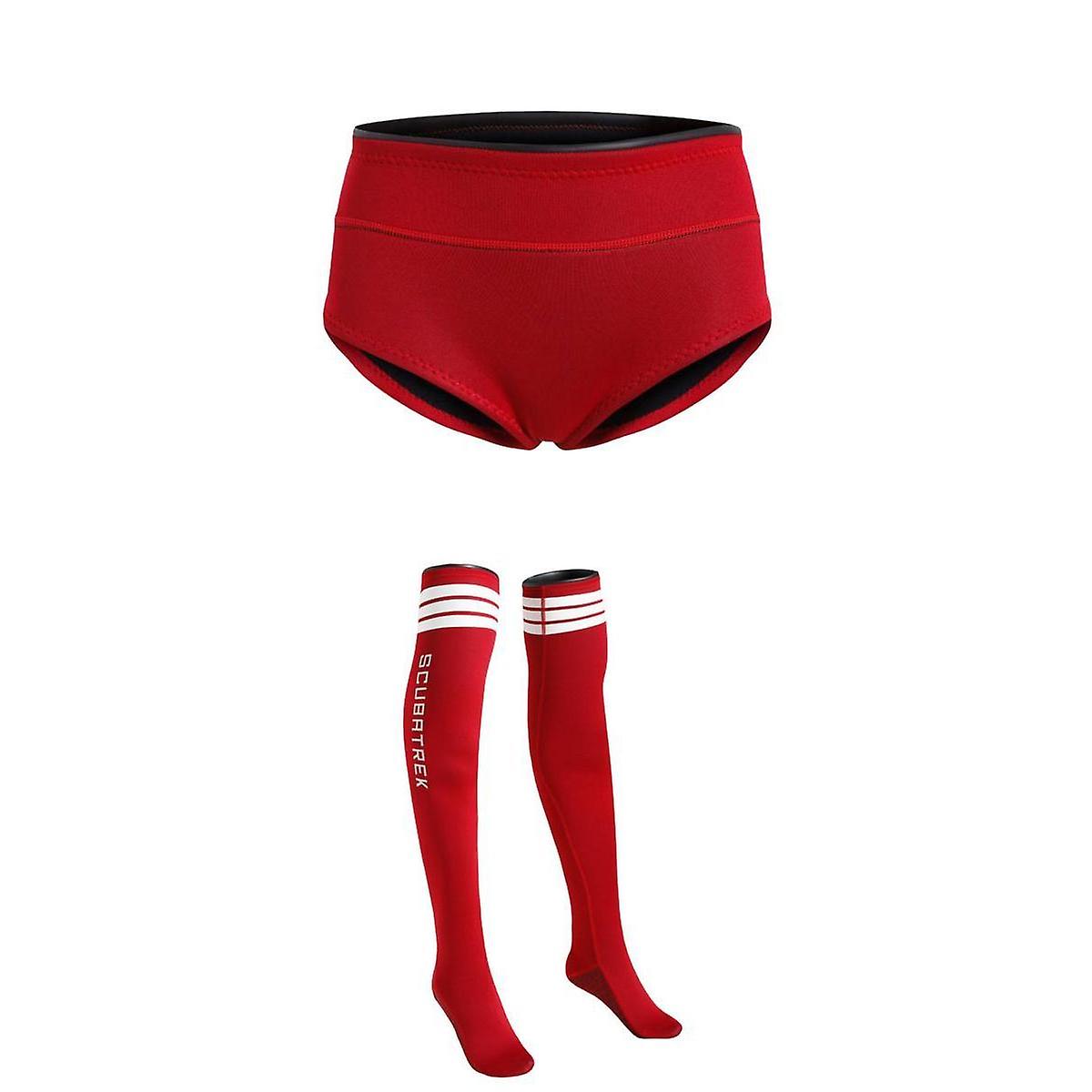 Neoprene Wetsuit Brief Diving Underwear Shorts Stocking Fin Sock Booties M