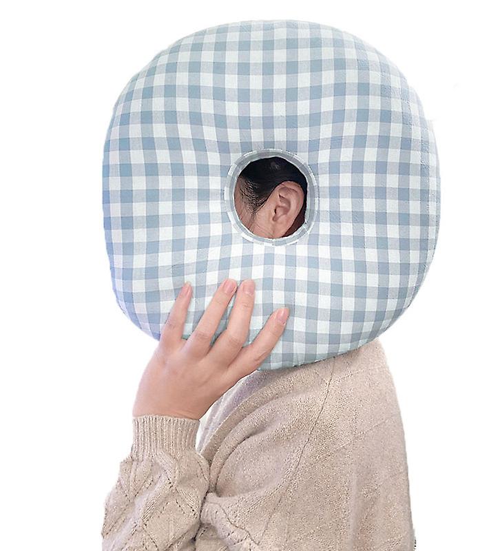Ear Piercing Pillow For Side Sleepers, Pillow With An Ear Hole For Cnh And Ear Pain