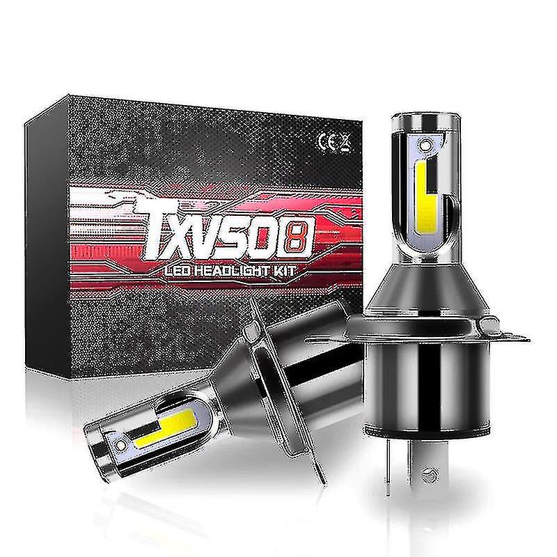 Txvso8 Diode Lamp H4 Led Headlights For Car Mini Universal 6000k Auto Cob