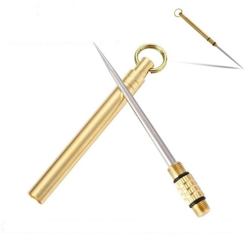 Experience The Ultimate Outdoor Adventure With Our Titanium Multifunctional Camping Tool - Includes Toothpick Bottle Opener Fruit Fork And More!
