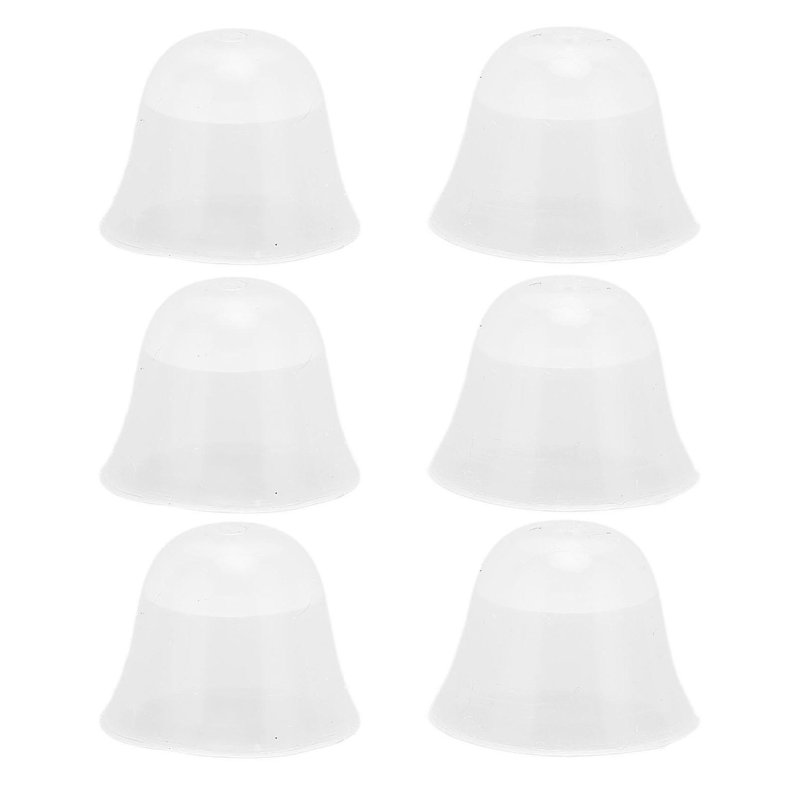 Universal Silicone Hearing Aid Ear Tips - Soft, Durable, Comfortable Replacement (6pcs)