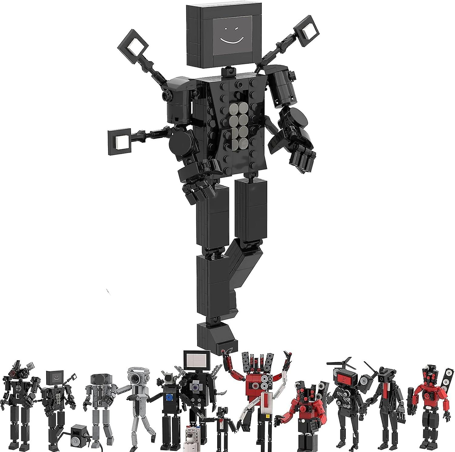 219 PCS Skibdi Toilet Game Action Figure Building Blocks SetToilet Toys Speaker Man Camera Man TV Man Game Model