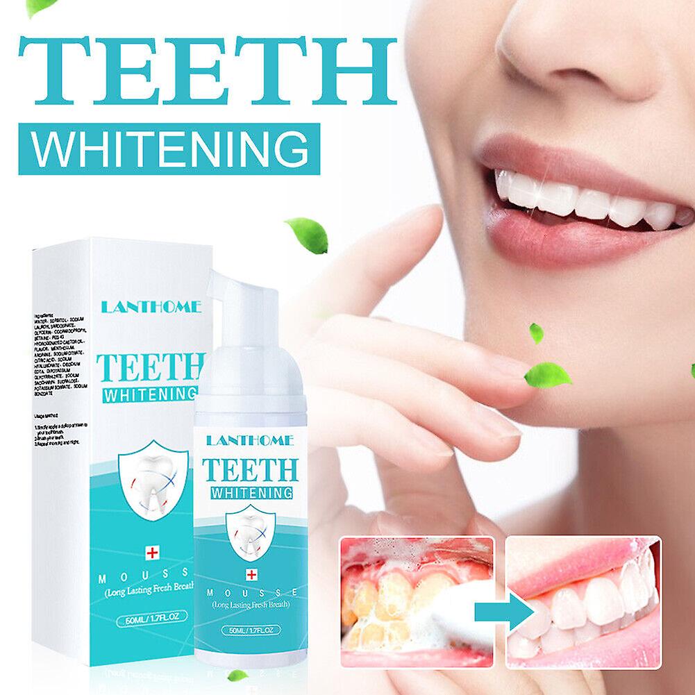 Unisex Teeth Whitening Foam Toothpaste Stain Removal Teeth Deep Cleansing Mousse