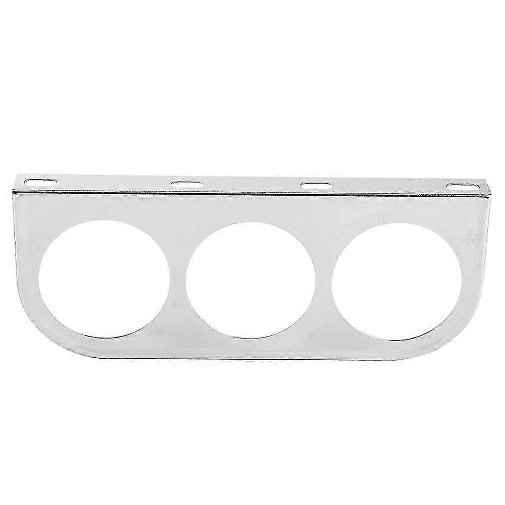 Support de montage de jauge de tableau de bord triple 3 trous 52 mm/2 po, support de compteur de tableau de bord de voiture, argent