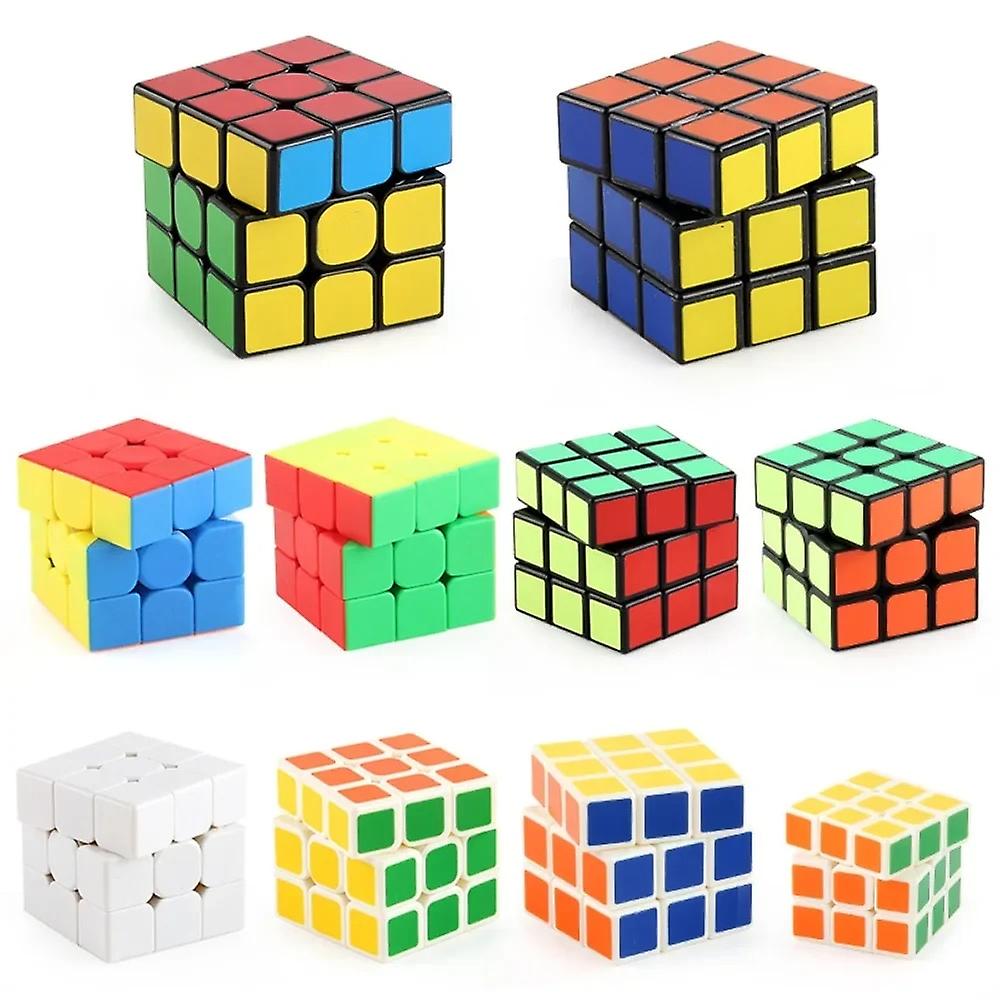 Solid Third Order Magic Cube Professional Cubo Magical Speed Cube Pocket Puzzle Cubes Educational Toys For Children Gifts