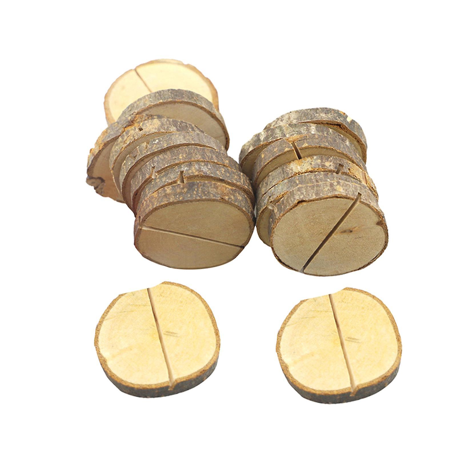 20x Wooden place Holders and table Cards Table Numbers Holder