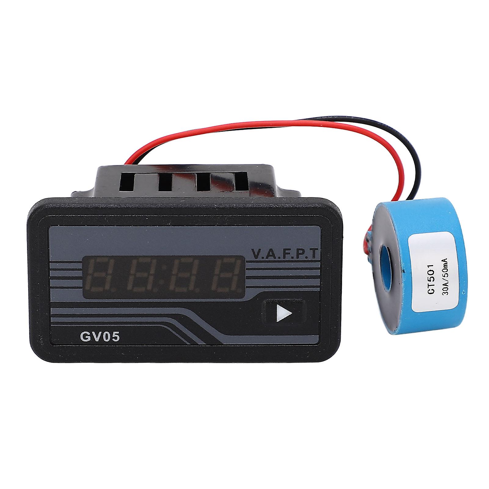 6 in 1 Generator Voltmeter Digital Display Multifunctional Meter Current Tester 220V AC Voltage Measurement Tool