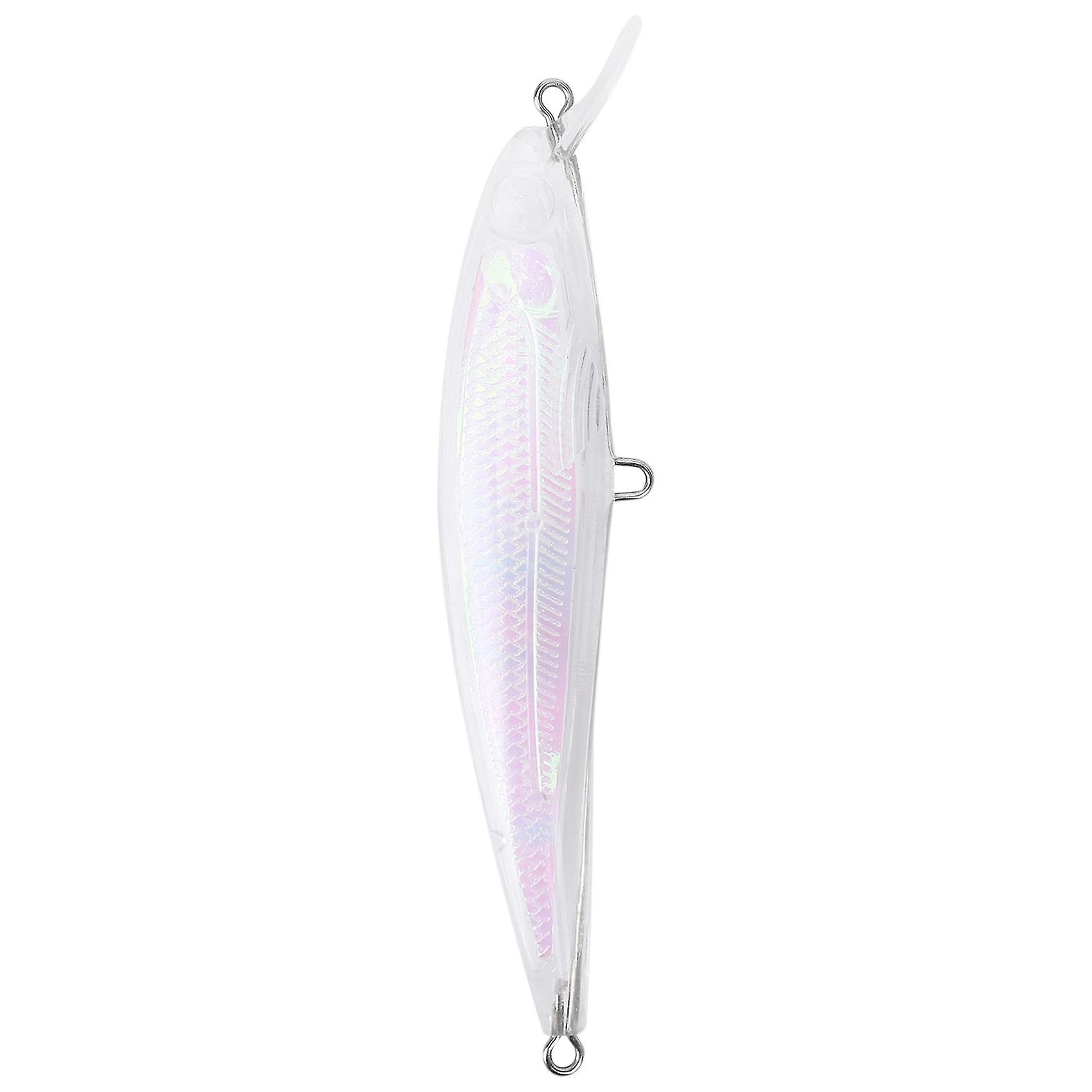 10pcs Transparente Köder Blank Harte Köder 3D Unlackierte Angelköder Körper Wobbler